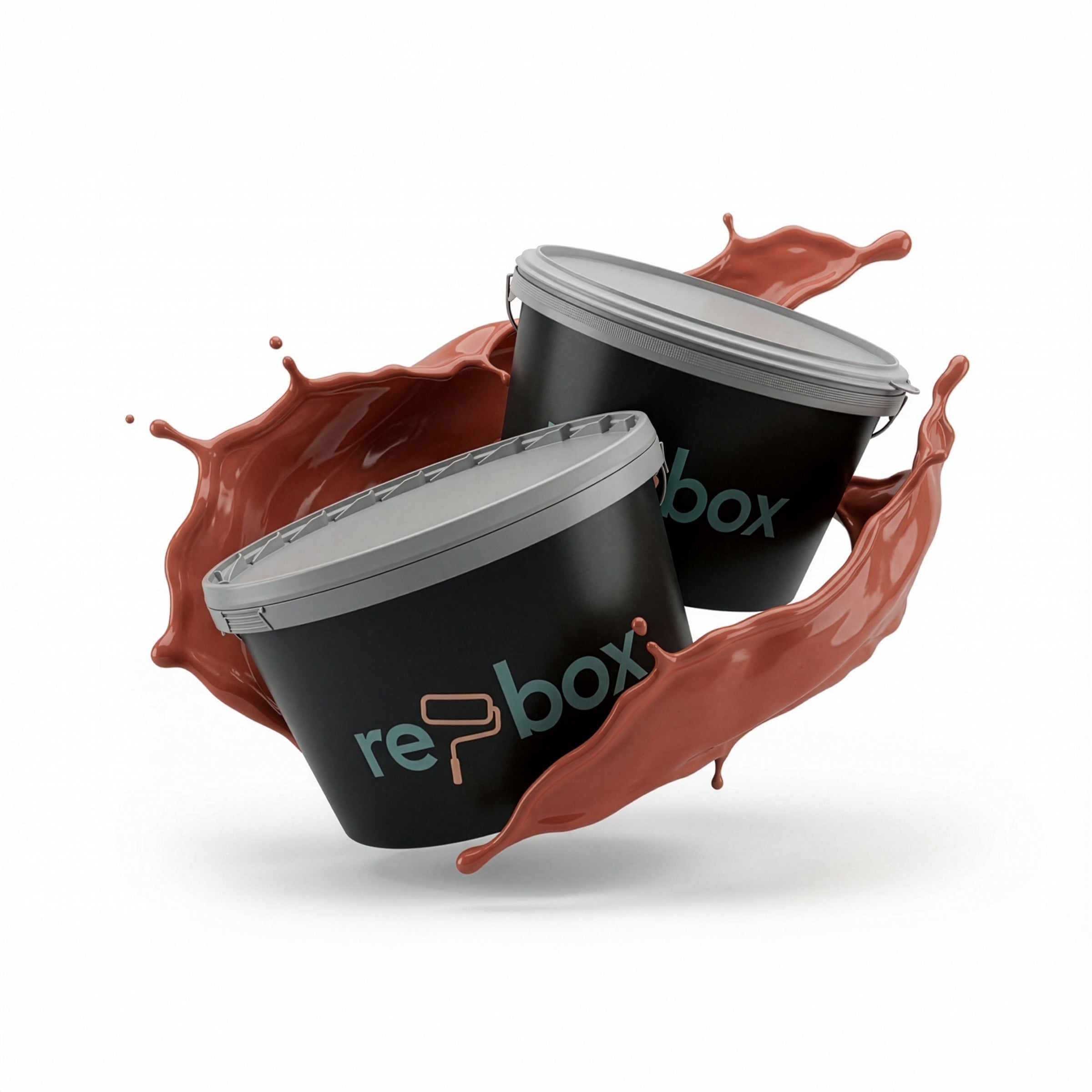 Farbeimer re-box Wandfarbe Crimson Éclat No. 43 in elegantem Rotton