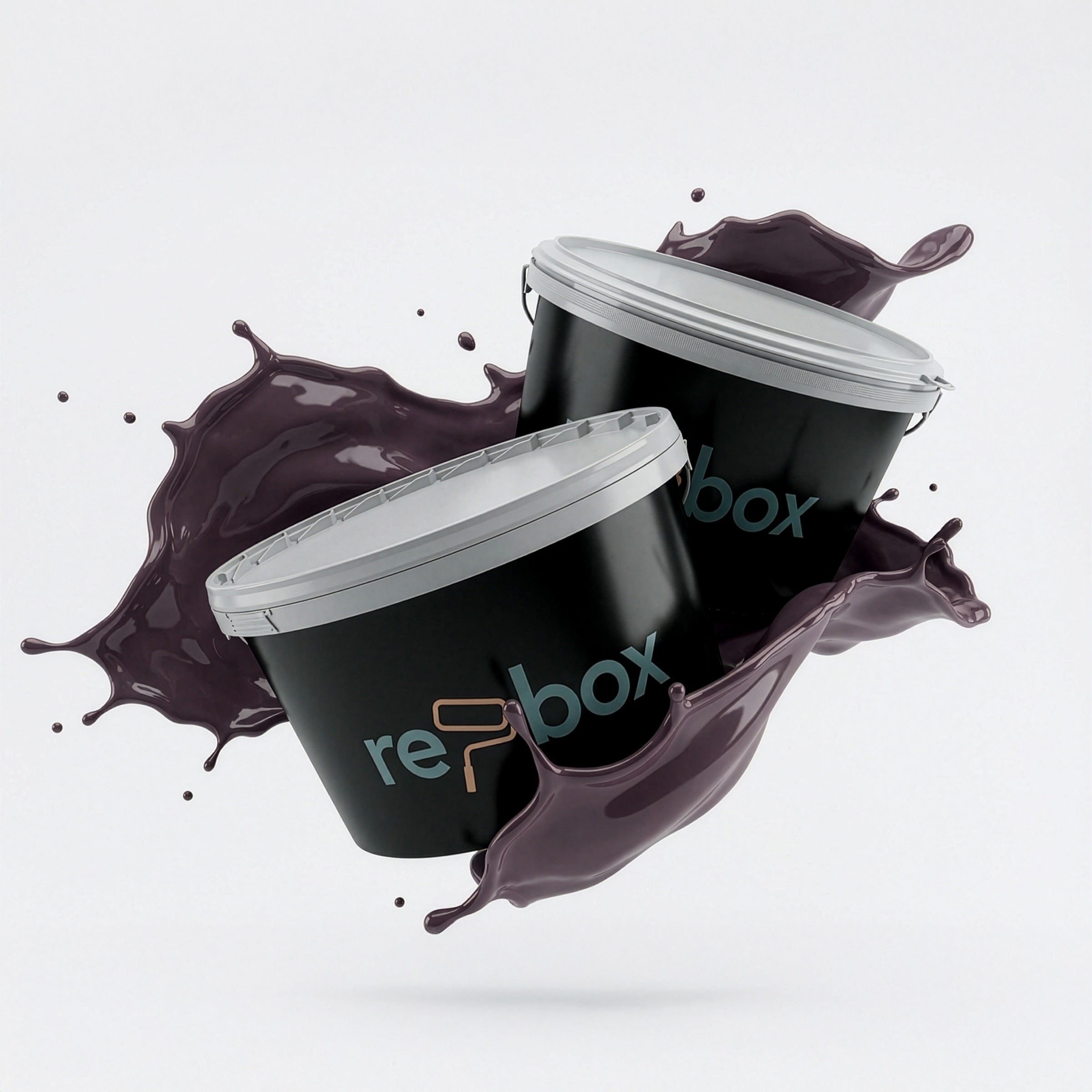 Farbeimer re-box Wandfarbe Velours Shade No. 22 in tiefem Violett