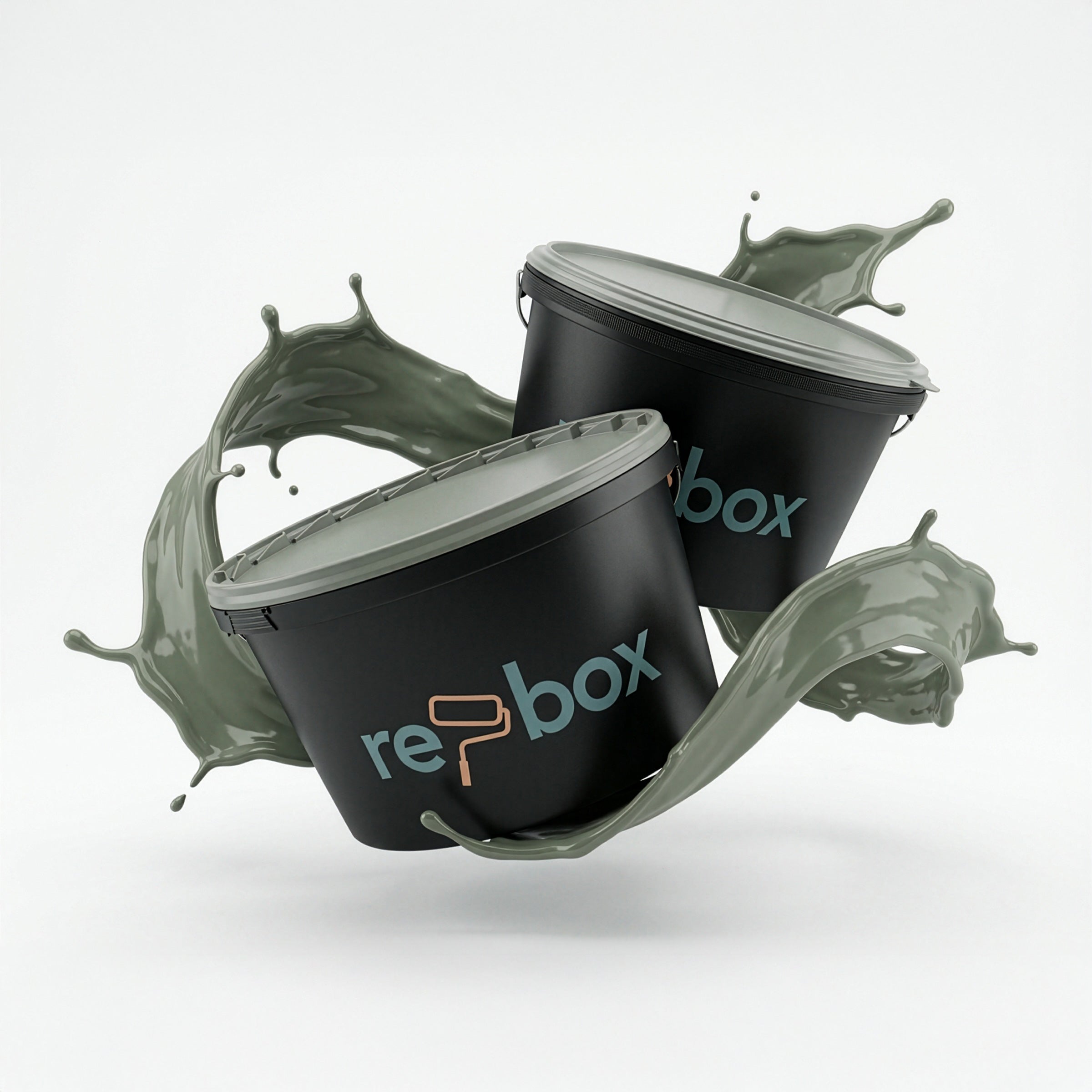 Farbeimer re-box Wandfarbe Hearthstone Moss No. 8 in tiefem Moosgrün