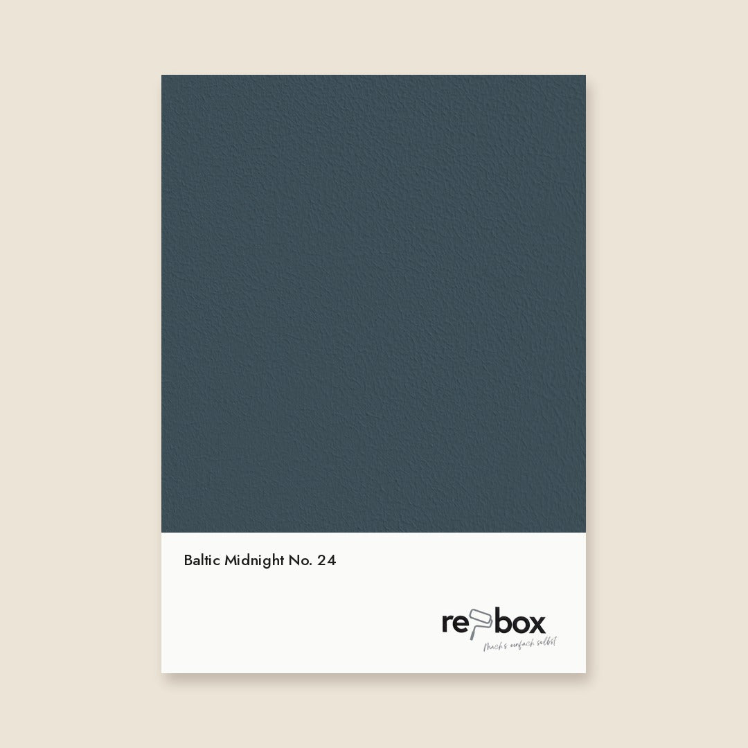 Farbmusterkarte Baltic Midnight No. 24 von re-box
