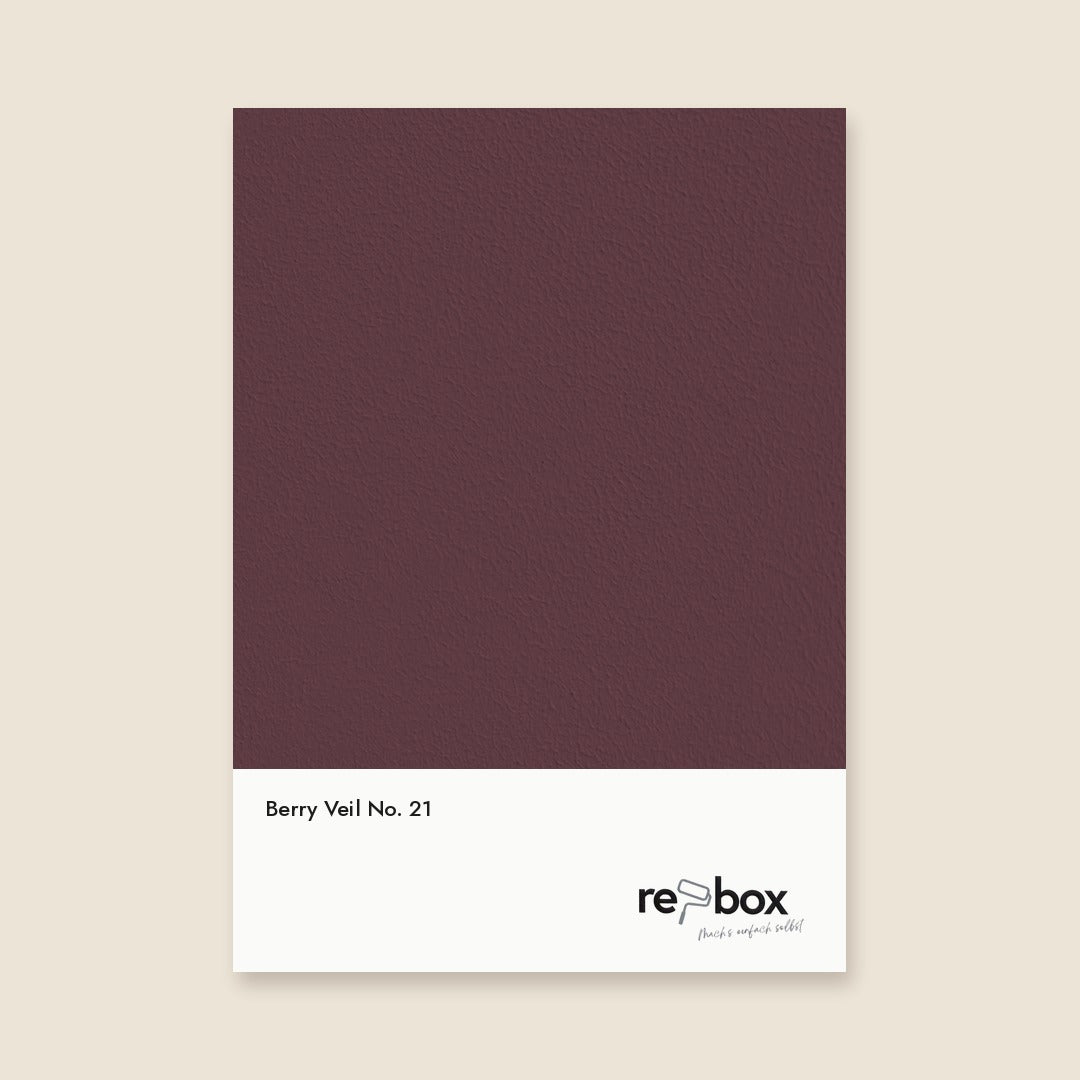 Farbmusterkarte Berry Veil No. 21 von re-box