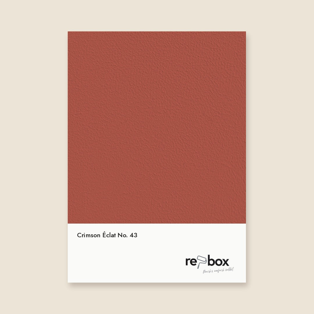 Farbmusterkarte Crimson Éclat No. 43 von re-box