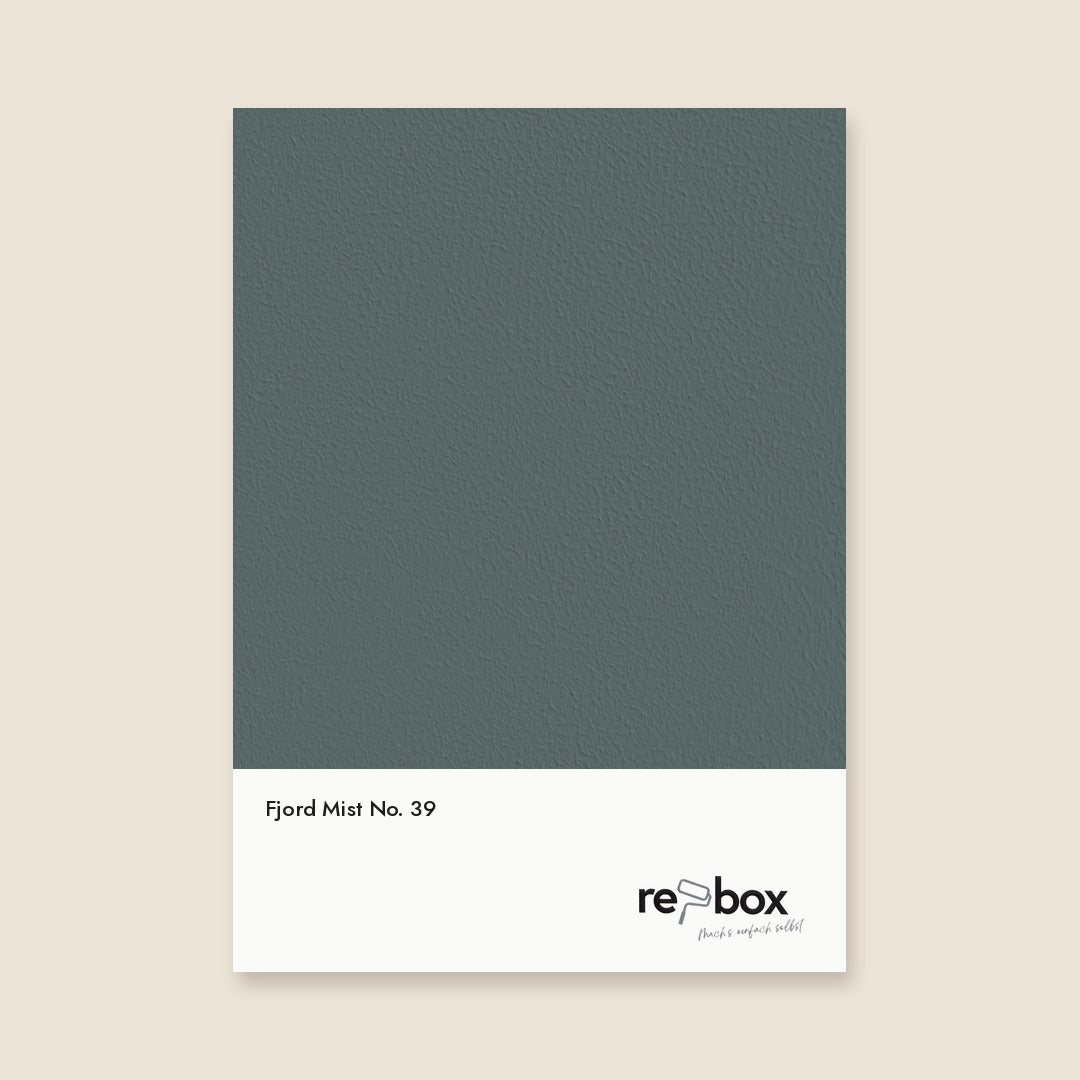 Farbmusterkarte Fjord Mist No. 39 von re-box