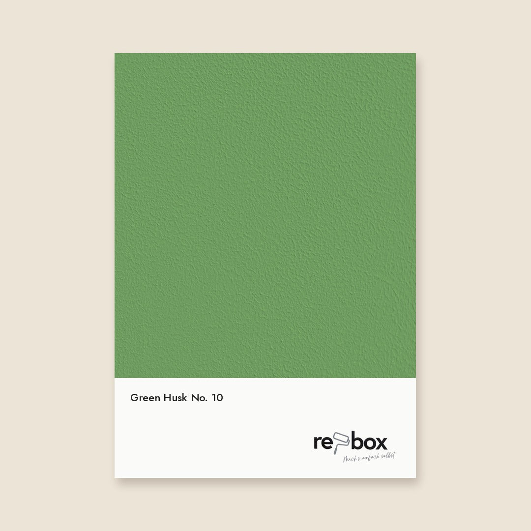 Farbmusterkarte Green Husk No. 10 von re-box