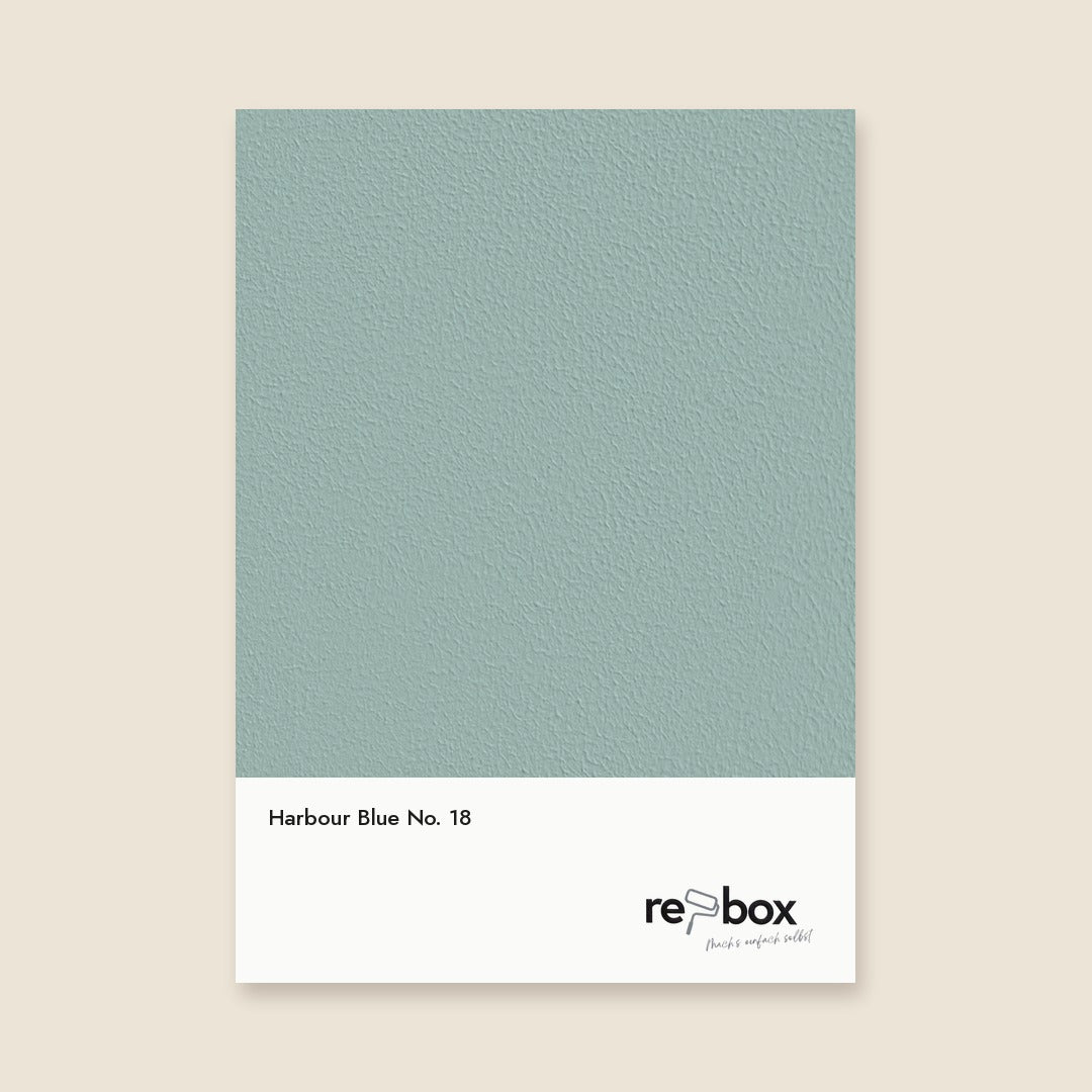 Farbmusterkarte Harbour Blue No. 18 von re-box