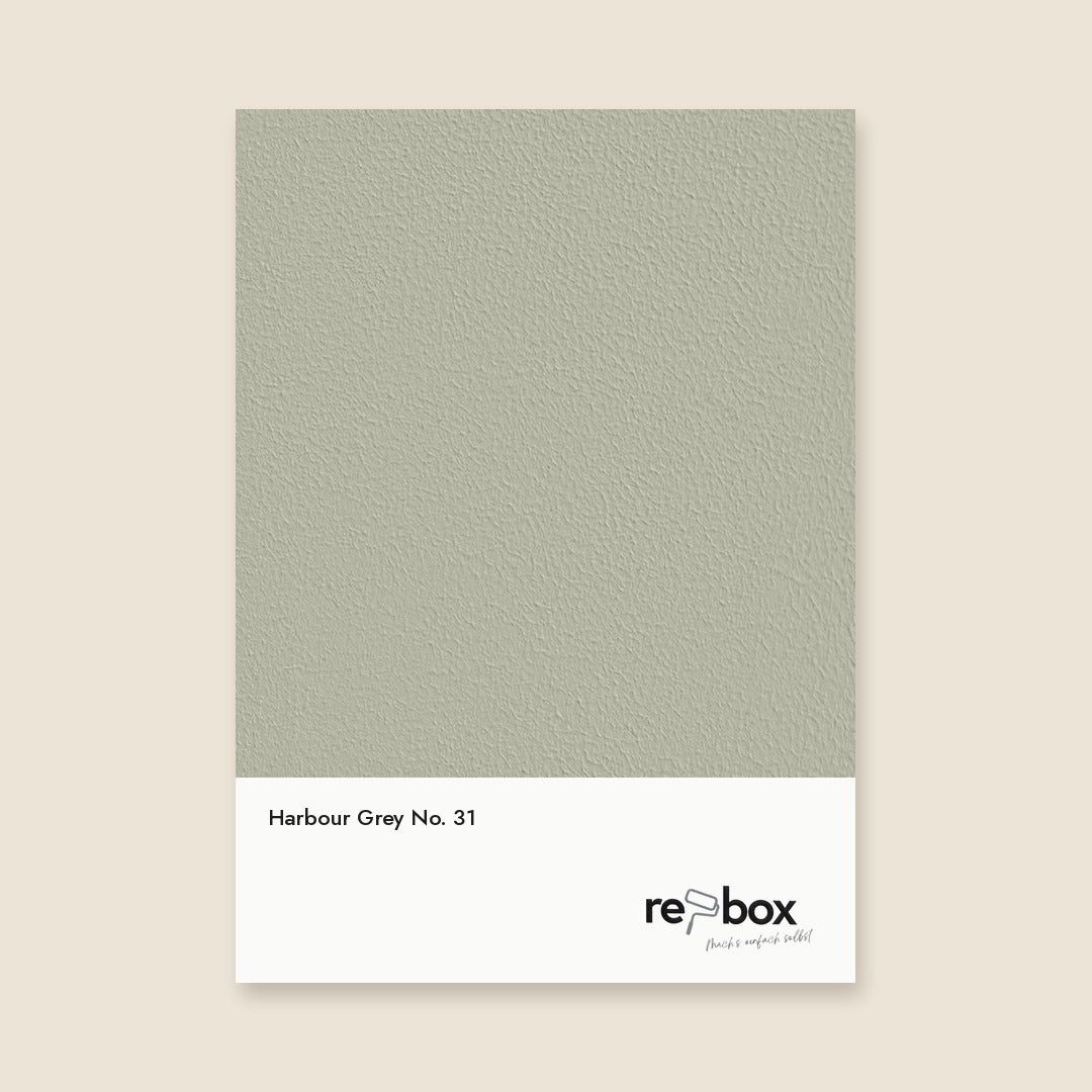 Farbmusterkarte Harbour Grey No. 31 von re-box