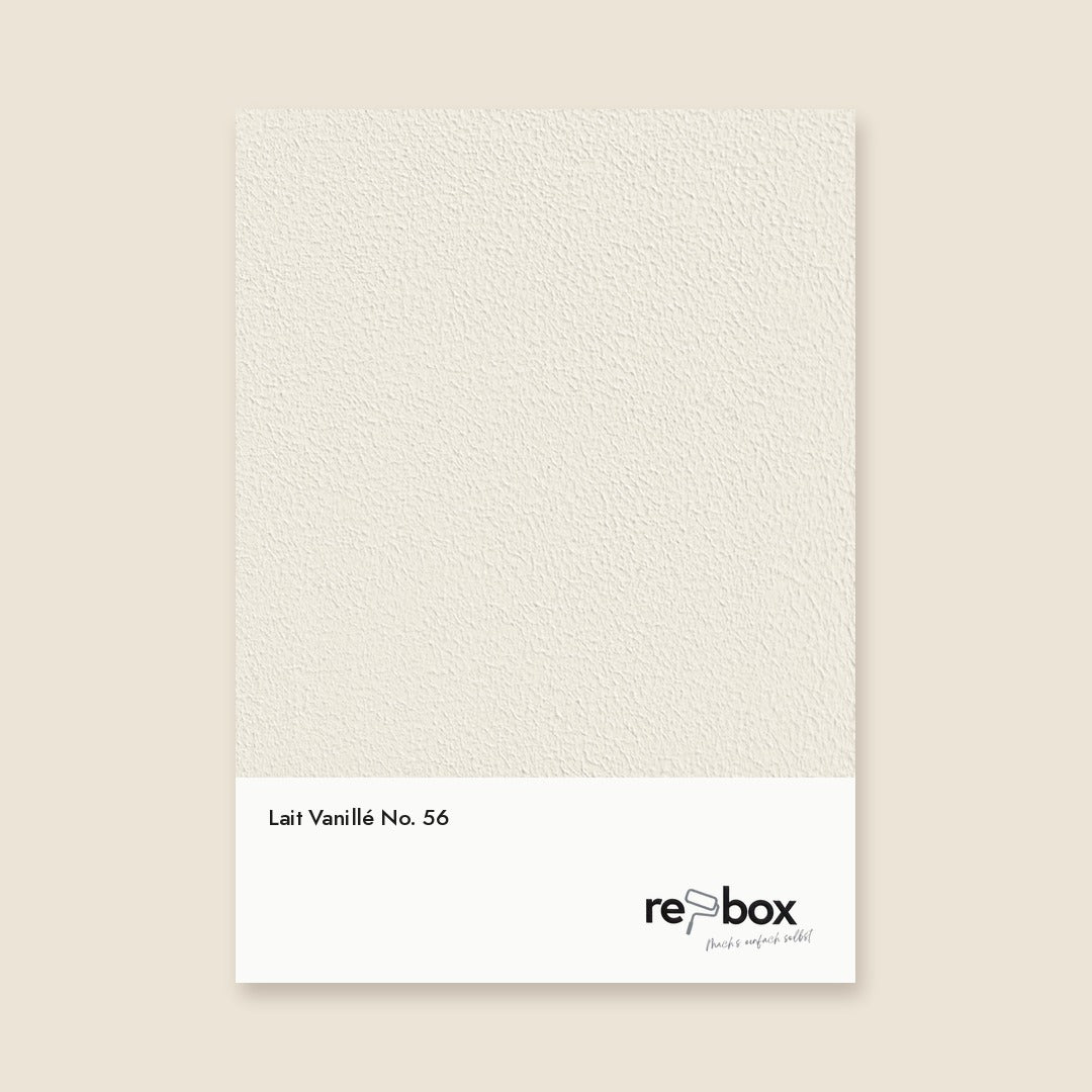 Farbmusterkarte Lait Vanillé No. 56 von re-box