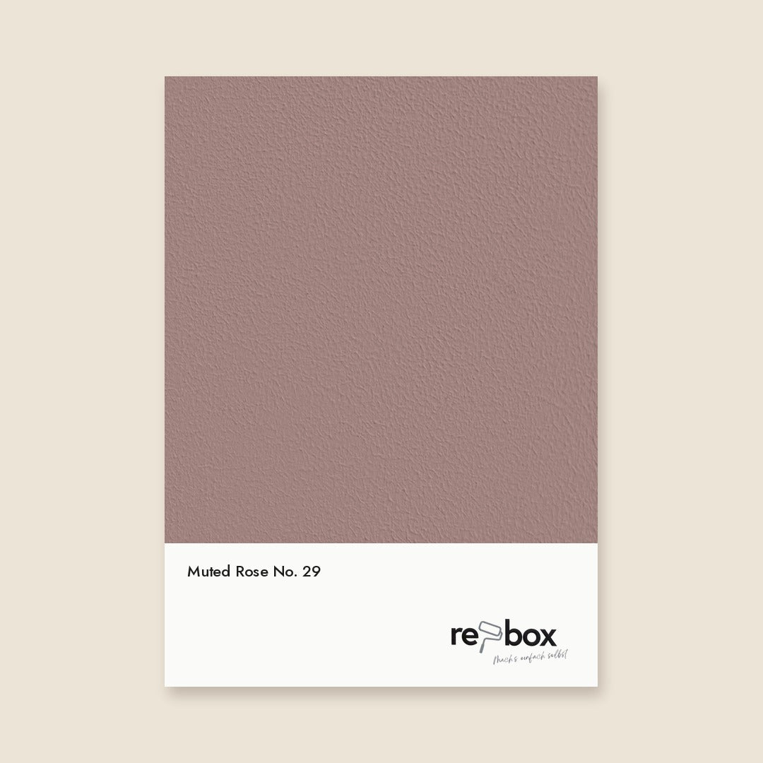 Farbmusterkarte Muted Rose No. 29 von re-box