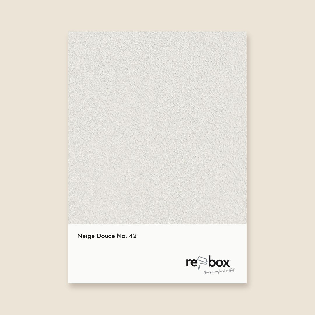 Farbmusterkarte Neige Douce No. 42 von re-box