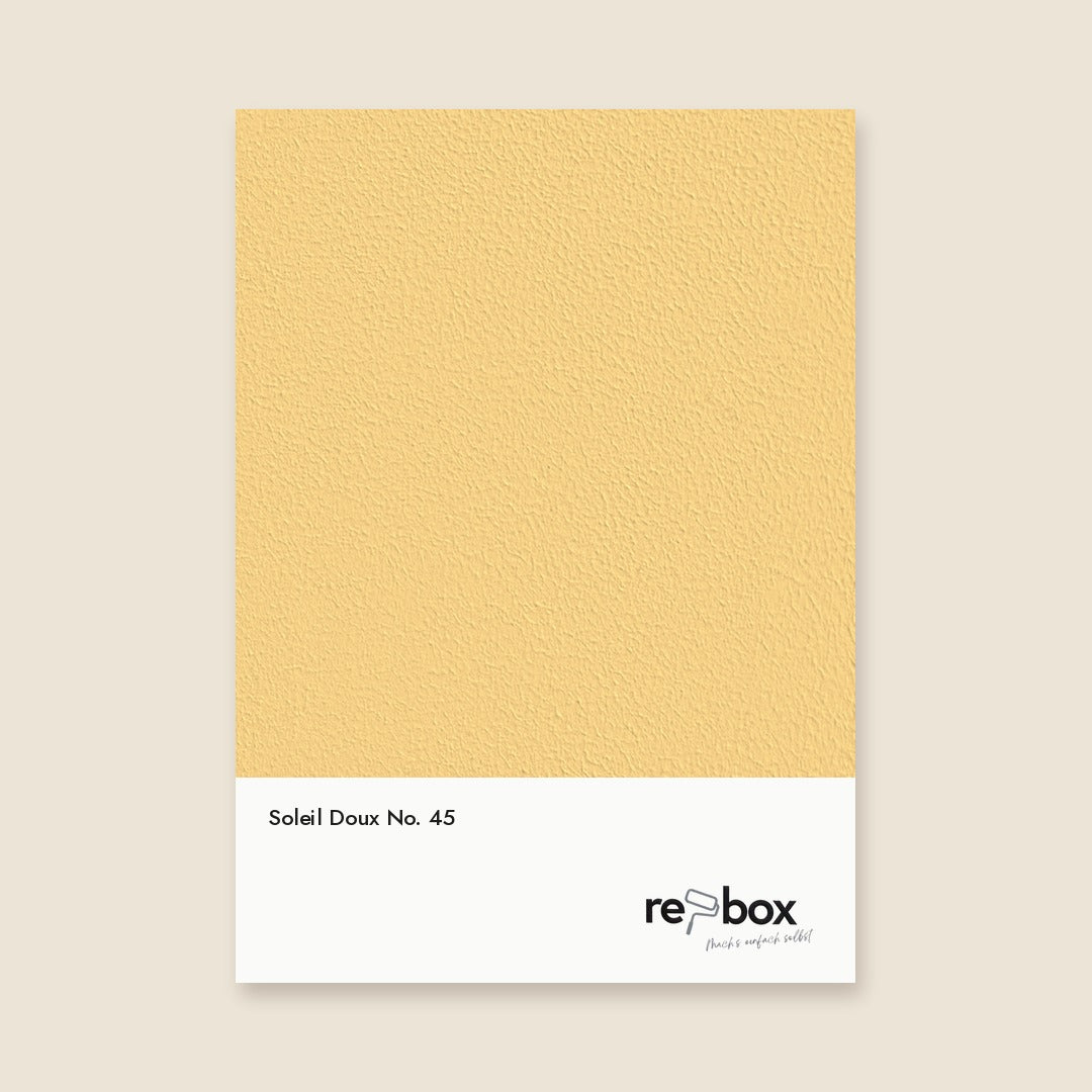 Farbmusterkarte Soleil Doux No. 45 von re-box