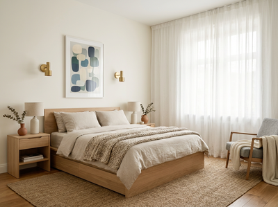Wohnraum mit Wand in re-box Wandfarbe Blanc Épuré No. 55 – reines Weiß