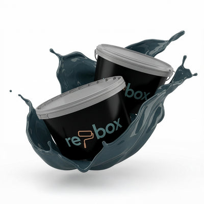 Farbeimer re-box Wandfarbe Baltic Midnight No. 24 in tiefem Mitternachtsblau