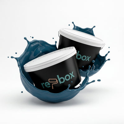 Farbeimer re-box Wandfarbe Bleu Salon No. 63 in elegantem Salonblau
