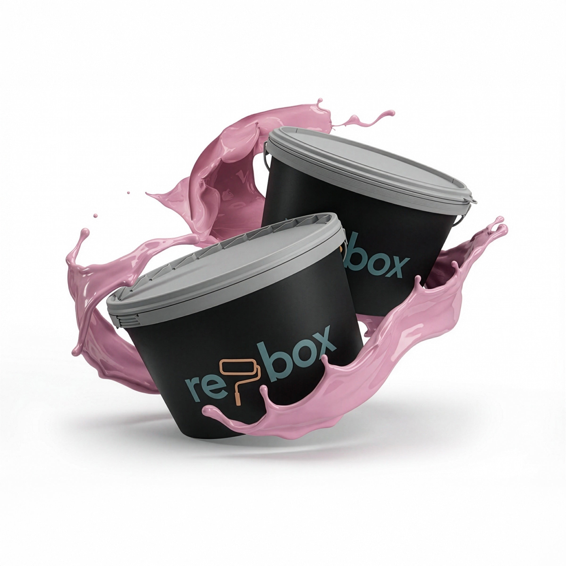 Farbeimer re-box Wandfarbe Château Rose No. 38 in lebendigem Rosé