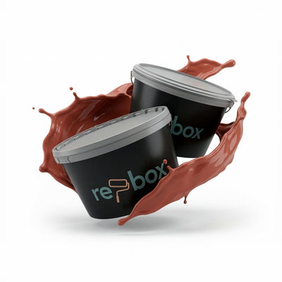 Farbeimer re-box Wandfarbe Crimson Éclat No. 43 in elegantem Rotton