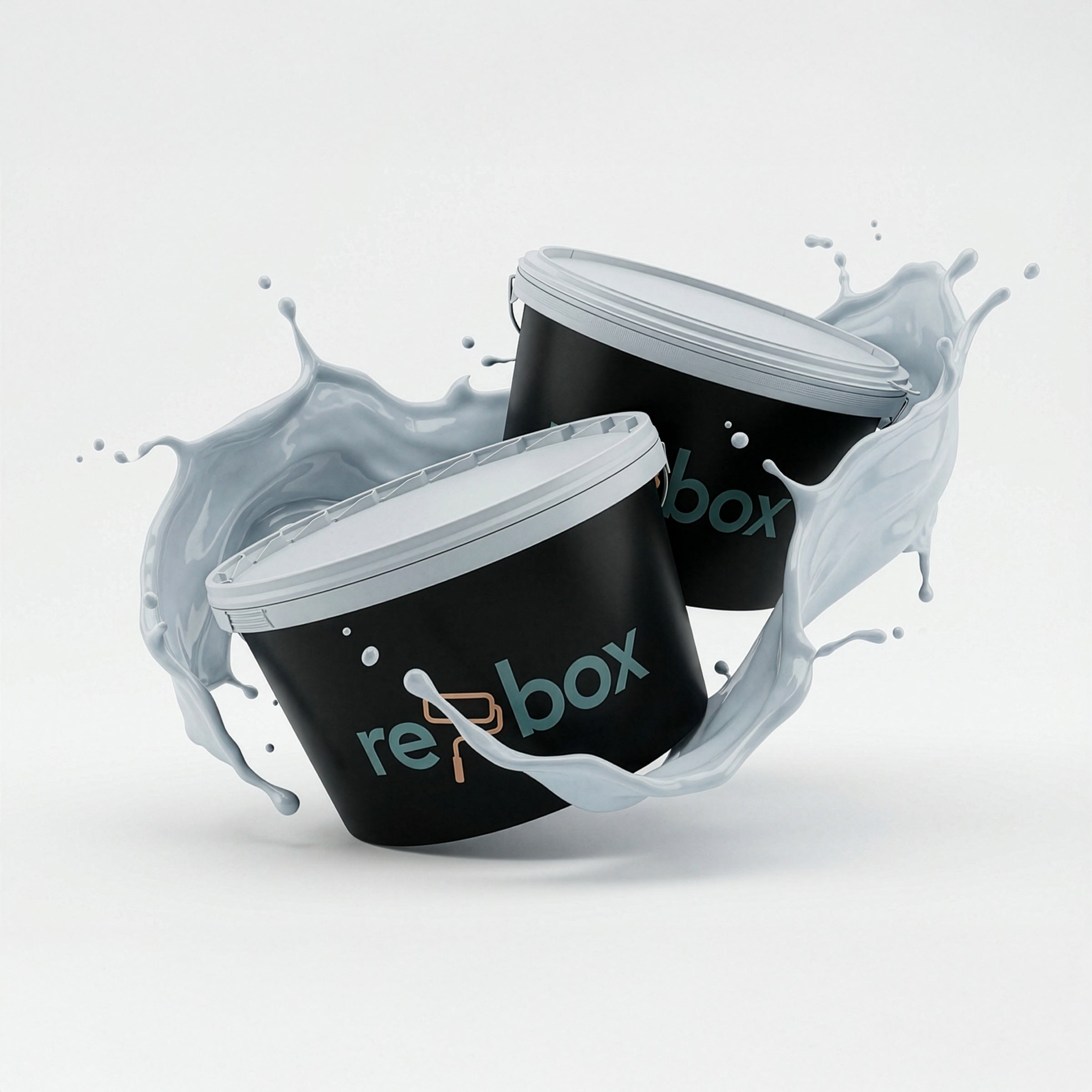 Farbeimer re-box Wandfarbe Gesso Clair No. 57 in cremigem Off-White