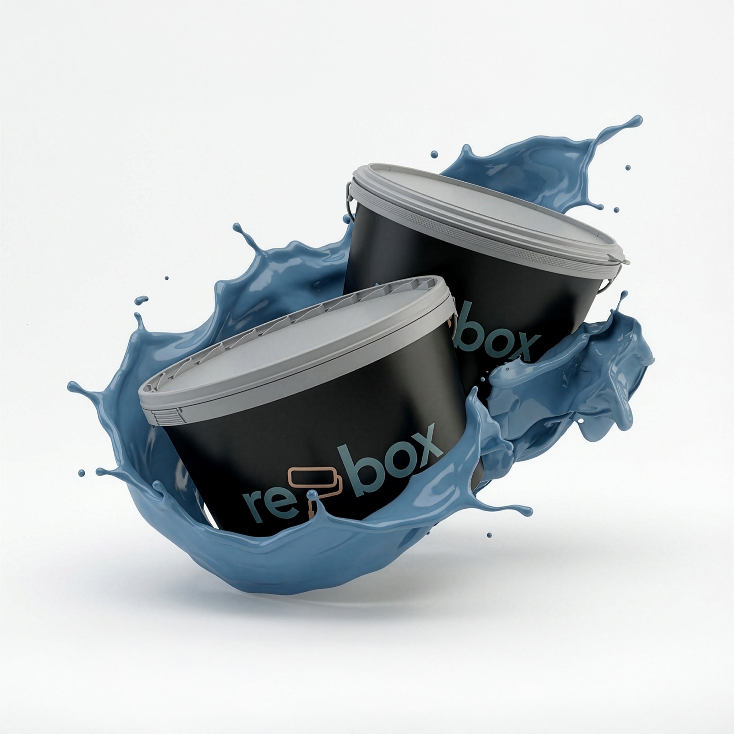 Farbeimer re-box Wandfarbe Océan Nuit No. 65 in tiefem Ozeanblau