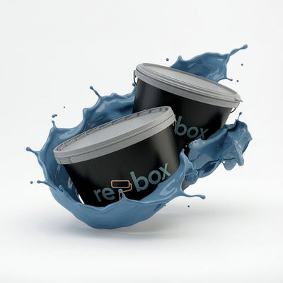 Farbeimer re-box Wandfarbe Océan Nuit No. 65 in tiefem Ozeanblau