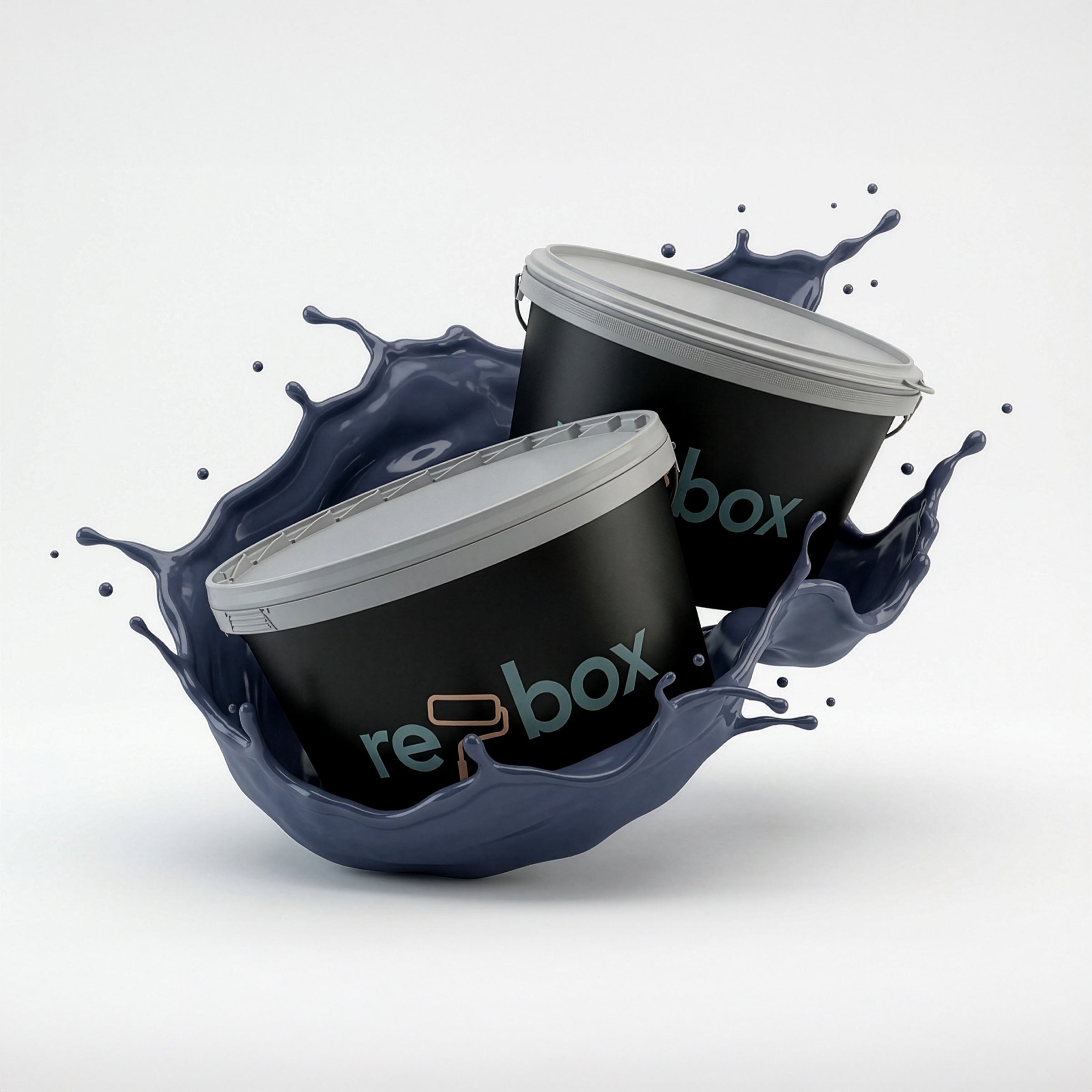 Farbeimer re-box Wandfarbe Cobalt Husk No. 35 in kraftvollem Kobaltblau
