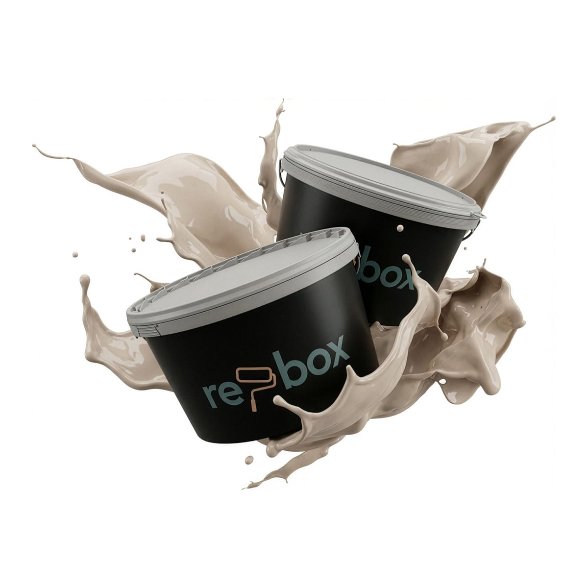 Farbeimer re-box Wandfarbe Dennis Premier Choix No. 1 in warmem Beige