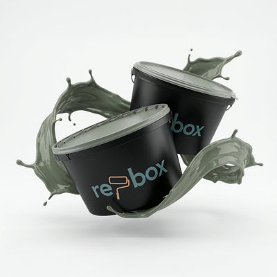 Farbeimer re-box Wandfarbe Hearthstone Moss No. 8 in tiefem Moosgrün