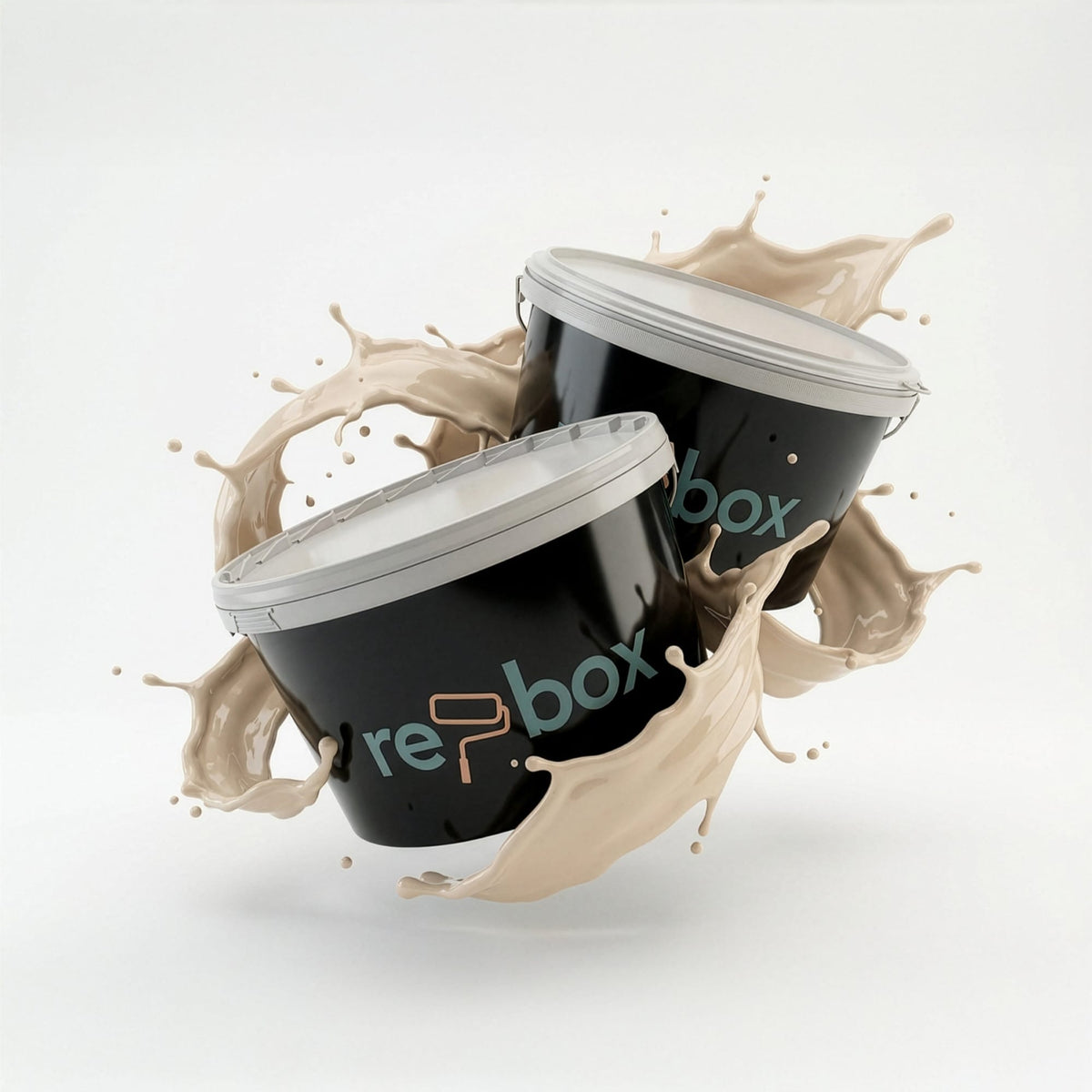 Farbeimer re-box Wandfarbe Linen Wash No. 2 in warmem Beige