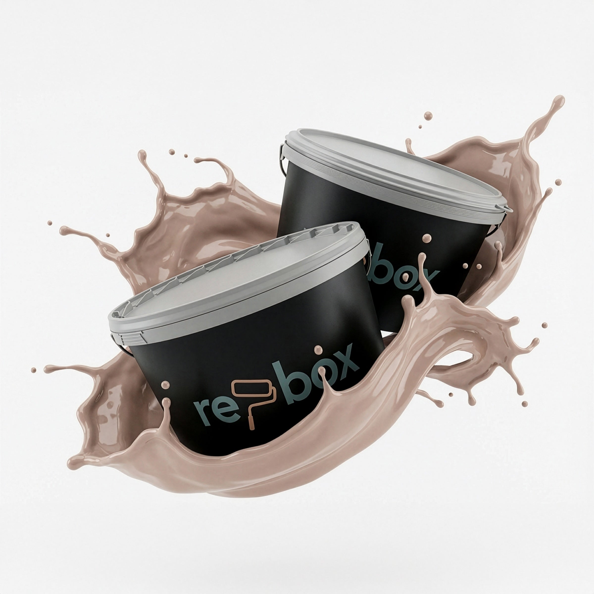 Farbeimer re-box Wandfarbe Rose Ash No. 13 in zartem Rosé
