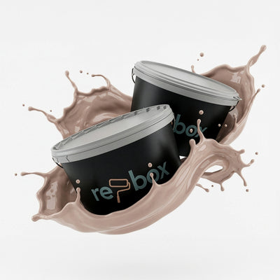 Farbeimer re-box Wandfarbe Rose Ash No. 13 in zartem Rosé