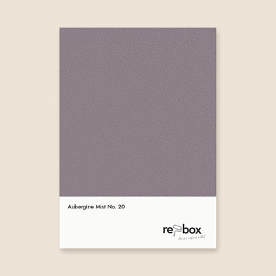 Farbmusterkarte Aubergine Mist No. 20 von re-box