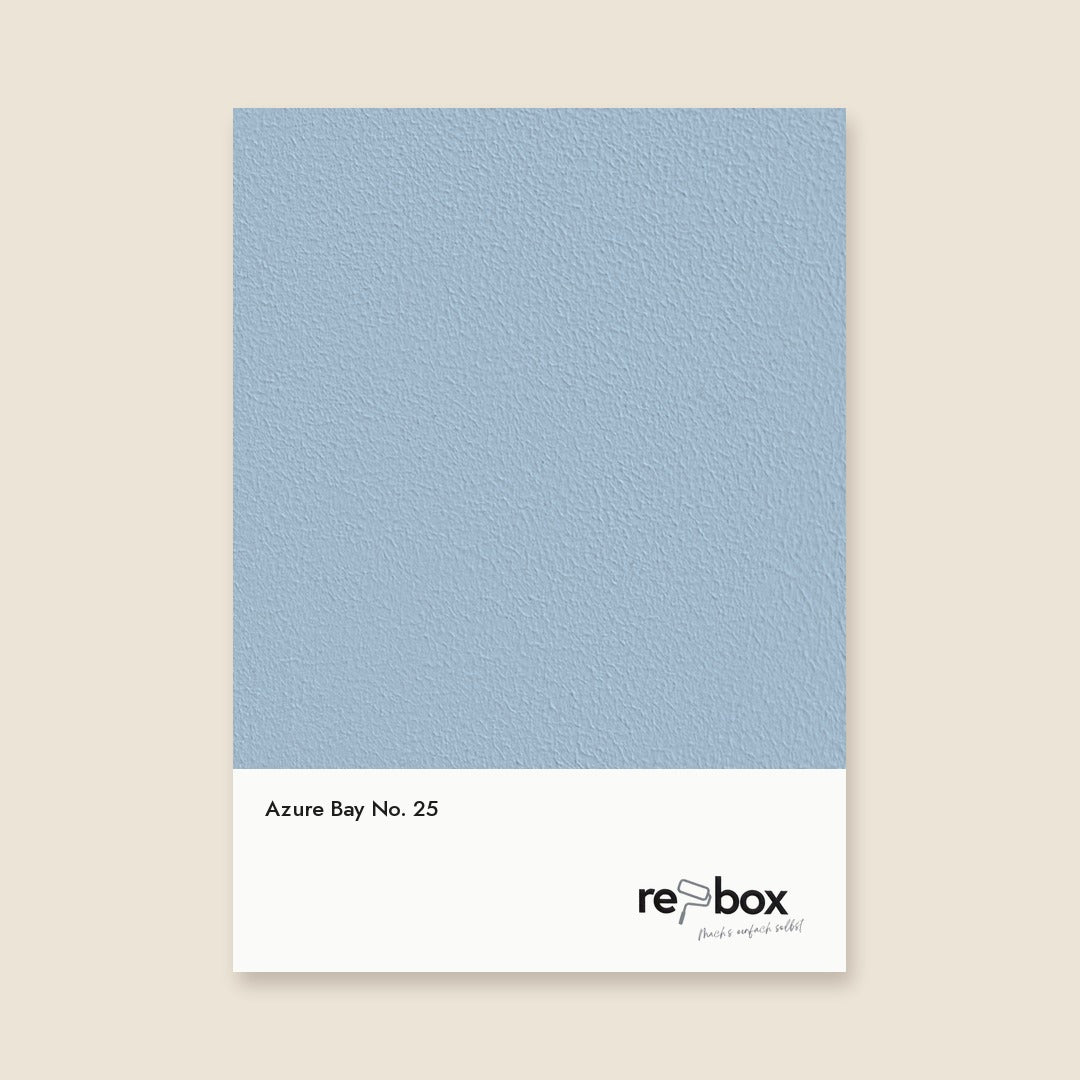 Farbmusterkarte Azure Bay No. 25 von re-box