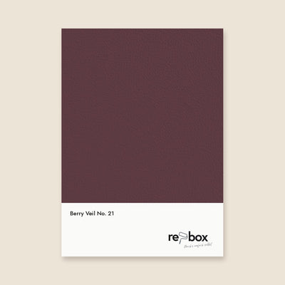 Farbmusterkarte Berry Veil No. 21 von re-box