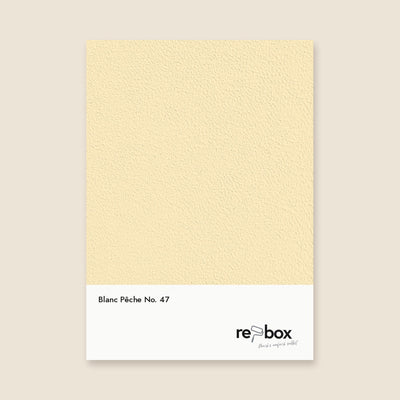 Farbmusterkarte Blanc Pêche No. 47 von re-box