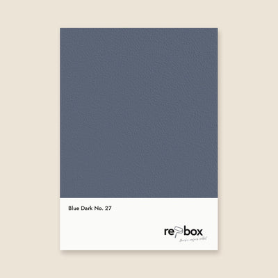 Farbmusterkarte Blue Dark No. 27 von re-box