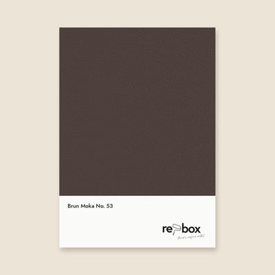 Farbmusterkarte Brun Moka No. 53 von re-box