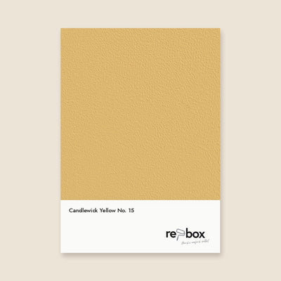 Farbmusterkarte Candlewick Yellow No. 15 von re-box