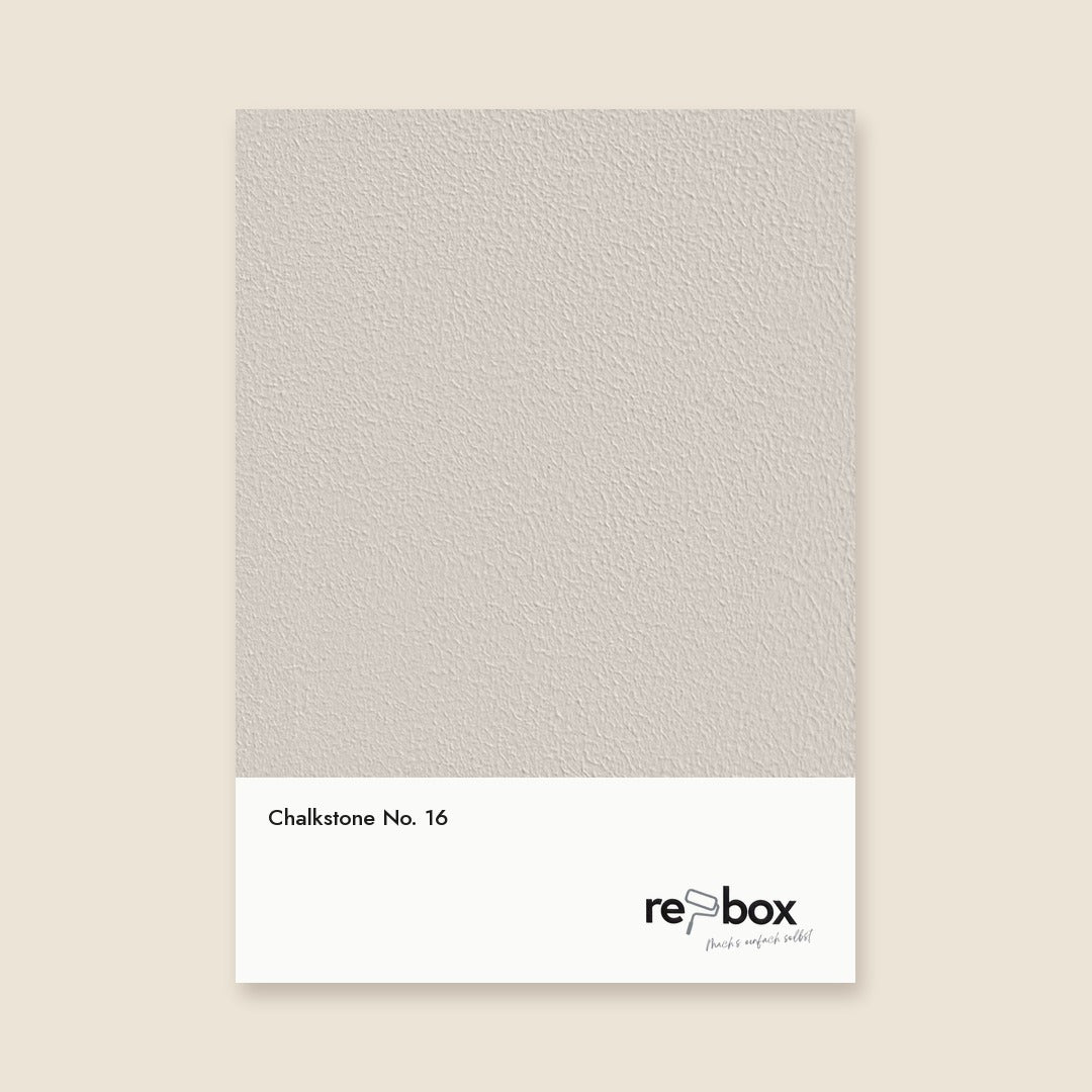 Farbmusterkarte Chalkstone No. 16 von re-box