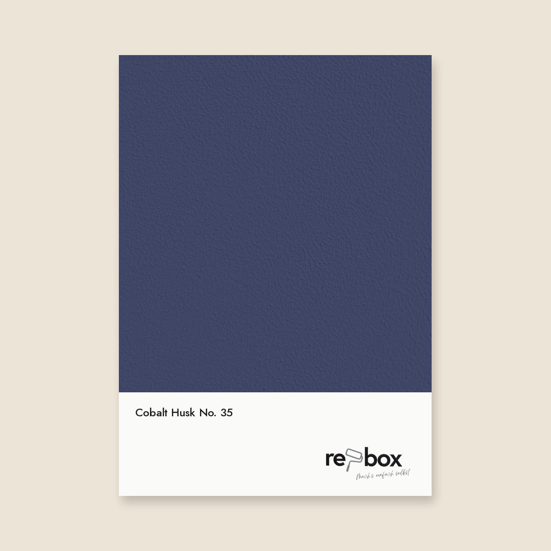 Farbmusterkarte Cobalt Husk No. 35 von re-box