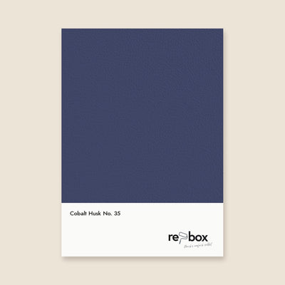 Farbmusterkarte Cobalt Husk No. 35 von re-box
