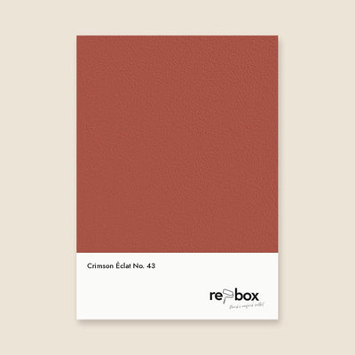 Farbmusterkarte Crimson Éclat No. 43 von re-box