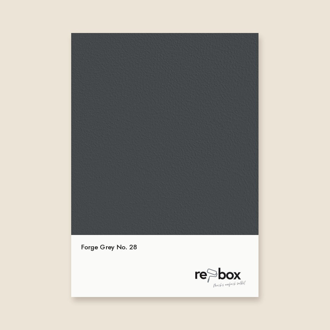 Farbmusterkarte Forge Grey No. 28 von re-box