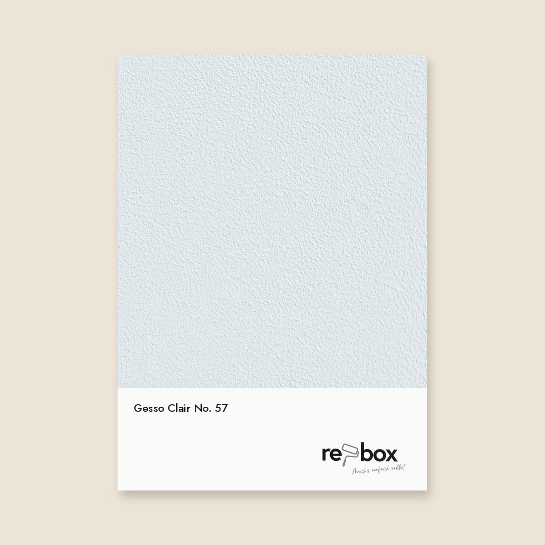Farbmusterkarte Gesso Clair No. 57 von re-box