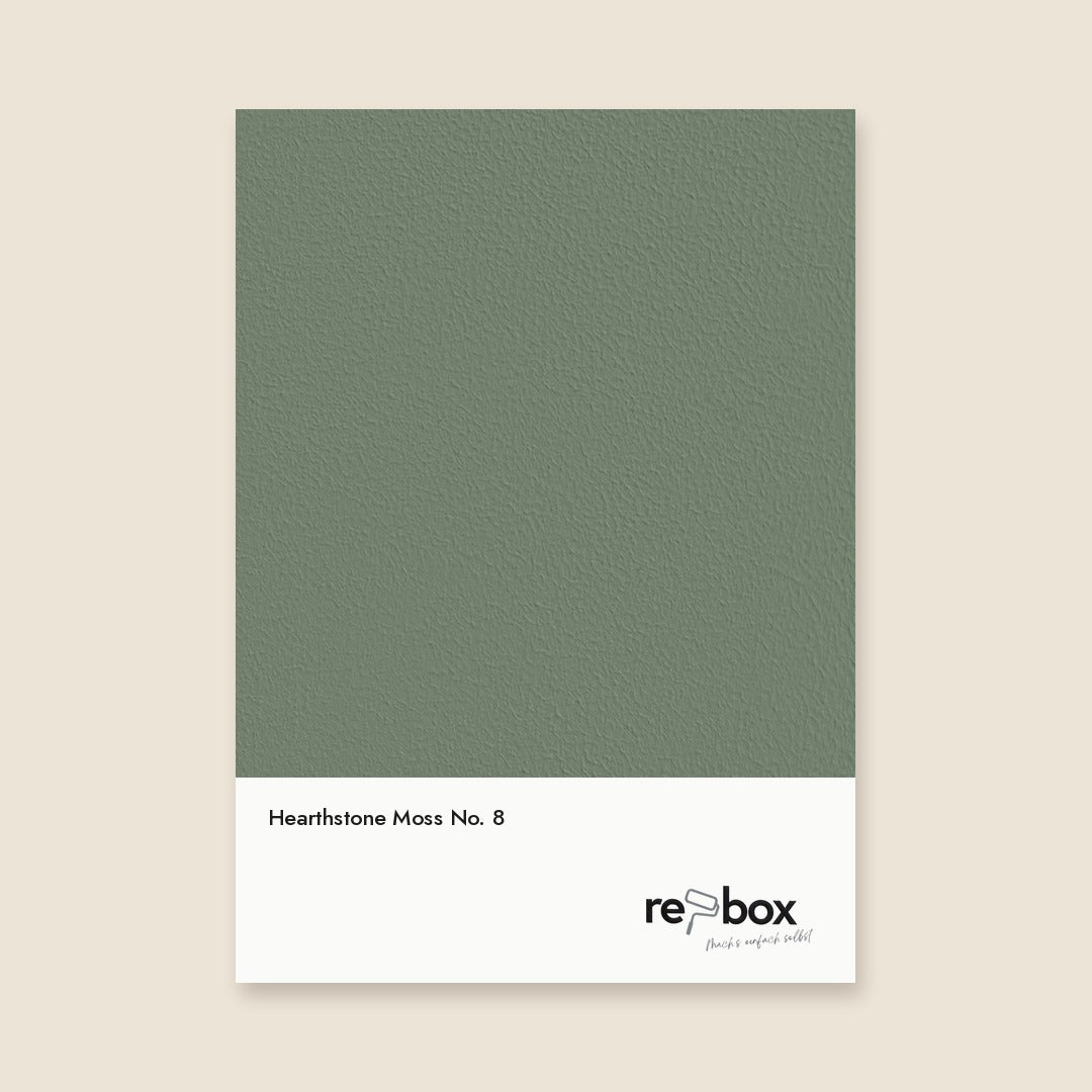 Farbmusterkarte Hearthstone Moss No. 8 von re-box