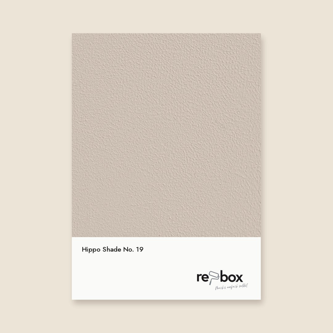 Farbmusterkarte Hippo Shade No. 19 von re-box