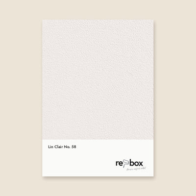 Farbmusterkarte Lin Clair No. 58 von re-box