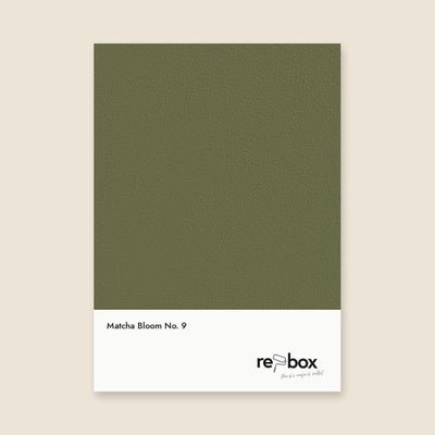 Farbmusterkarte Matcha Bloom No. 9 von re-box