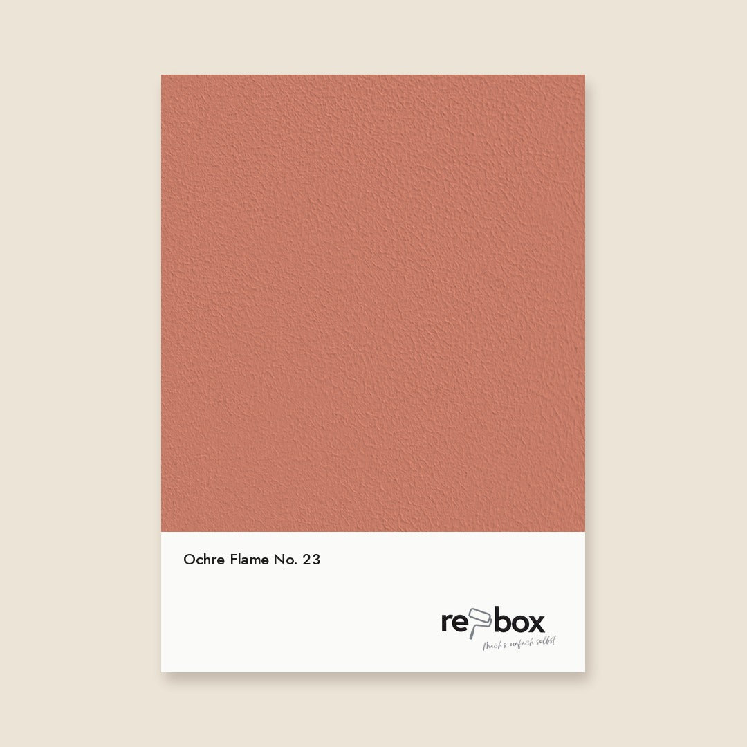 Farbmusterkarte Ochre Flame No. 23 von re-box