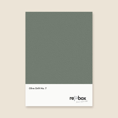 Farbmusterkarte Olive Drift No. 7 von re-box