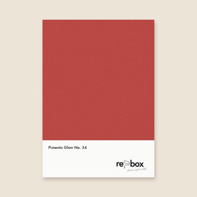 Farbmusterkarte Pimento Glow No. 34 von re-box