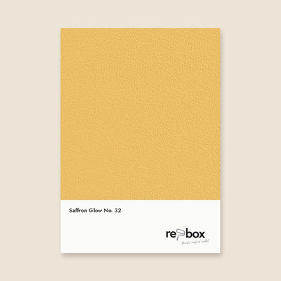 Farbmusterkarte Saffron Glow No. 32 von re-box