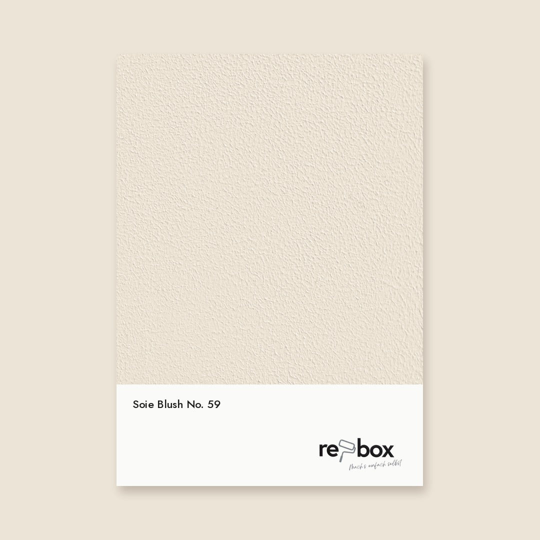 Farbmusterkarte Soie Blush No. 59 von re-box